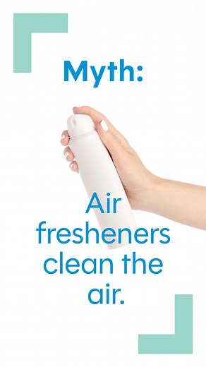 Cleaning Myth: Air fresheners clean the air. Truth: They only mask odors. To truly clean the air, you need ventilation or an air purifier. | MaidPro Central Bucks