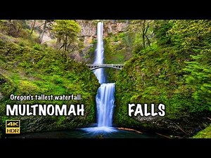 Multnomah Falls | Colombia River Gorge National Scenic Area Oregon USA 4K 60 FPS
