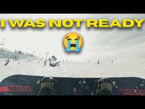 My First Time Snowboarding... This Was A Mistake