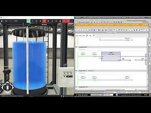 Control analógico en llenado tanque Virtual en Factory IO