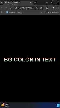 🎨 Cool Text Background Color Effect Using Only HTML & CSS
