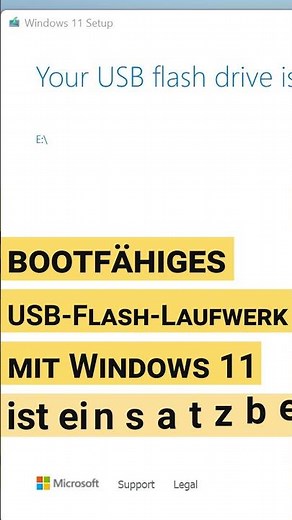 Wie man ein bootfähiges Flash-Laufwerk zur Installation von Windows 11 erstellt #shorts #short