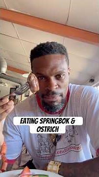 Eating Some Springbok & Ostrich Meat In Capetown, South Africa #africa #travel #foodie