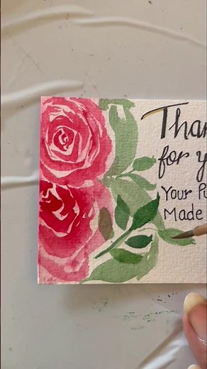 Handmade Business Thank You Card | Thank You for Your Purchase Card Making | Small Business