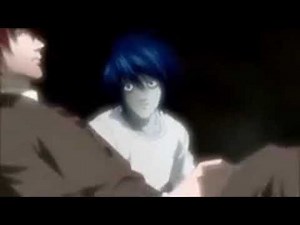L looking at Light Death Note meme template