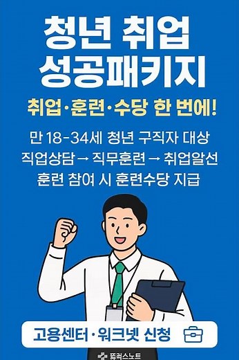 청년 취업 성공패키지 💼 훈련+수당까지 지원!