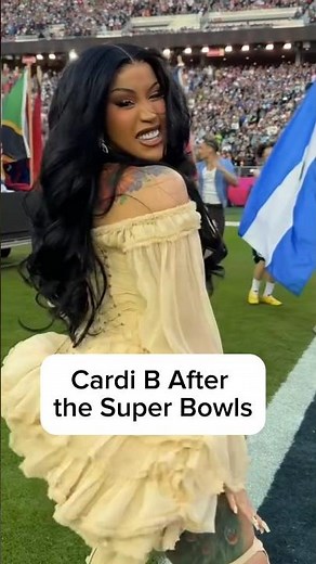 Cardi B Dancing After the Super Bowl Show