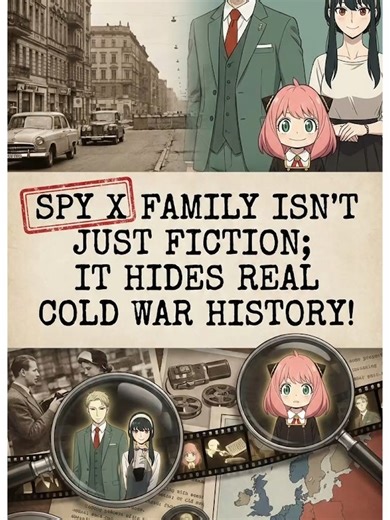 Spy x Family = DECLASSIFIED Cold War history. 🕵️‍♂️🔬 MKUltra mind control experiments, Stasi secret police tactics, CIA animal espionage, and the real Iron Curtain hidden in plain sight. 🔔 Subscribe for DAILY anime bombs! 💬 Comment 'STRIX' for more anime origins! #SpyXFamily #AnyaForger #Twilight #Yor #Anime #AnimeShorts #AnimeFacts #SpyFamily #CuriosAnimeFlash