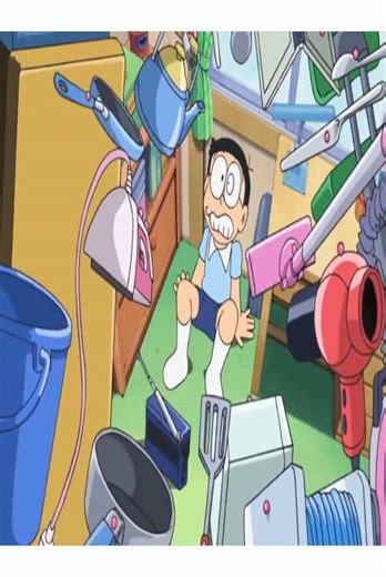 Nobita’s furniture goes on a full-on rampage—they all try to take him out#doraemon #anime #fyp #fouryou #usa