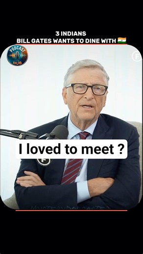 Bill Gates Picks His Top 3 Indians! 🇮🇳🔥#podcast #shorts #viral #ytshorts #inspiration
