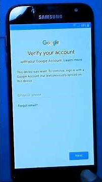 Reset FRP Samsung Forgot Google Account Without PC | FRP Bypass J5 Pro #unlock #samsung #shorts