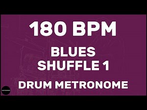 Blues Shuffle 1 | Drum Metronome Loop | 180 BPM