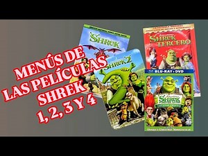 Menús de Shrek 1, 2, 3 y 4 en DVD