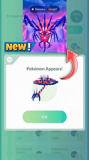 OMG😲 Eternatus Encounter in Go Pass Deluxe Rewards in Pokemon GO