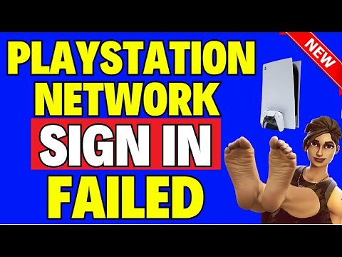FIX Playstation Network Sign IN Failed PS5 [ Quick FIX ]