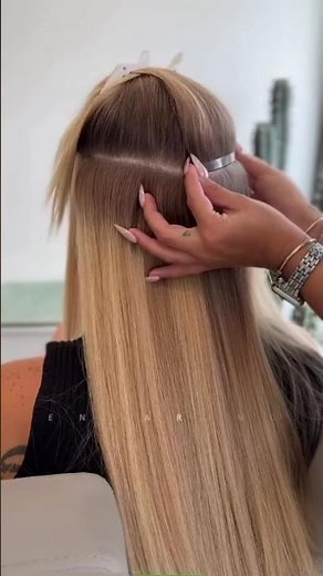 Wide Tape Extensions Tutorial | Fast, Easy & Super Natural Install!#hairextensions #ugeathair