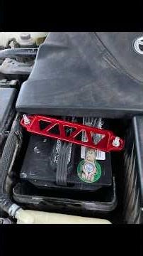 Red battery tie down install #car #carenthusiast #rx8 #jdm