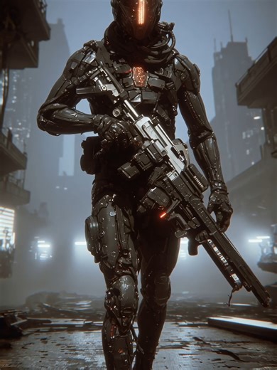 Explore Tactical Cyborg Search Units in 4K Live Wallpaper