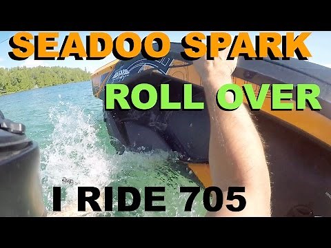 #46 Seadoo spark roll over flipping how to flip it back over