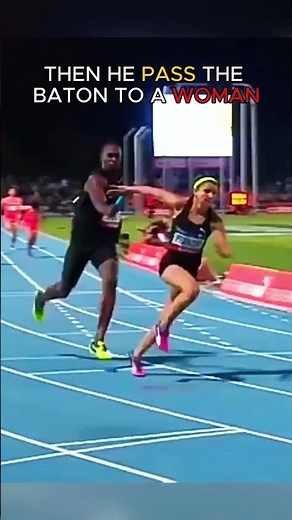 Bolt Raced With A Woman… And Made It Look Easy 💀 #trackandfield #athletics #bolt