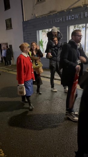 Santa passing Saltash Remembered Saltash Museum this evening! | Saltash Heritage