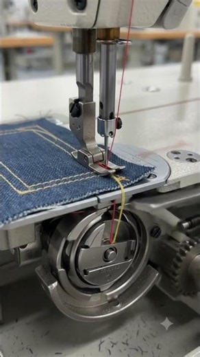 how to sewing diagram, singl needle lock stitch #shorts 1