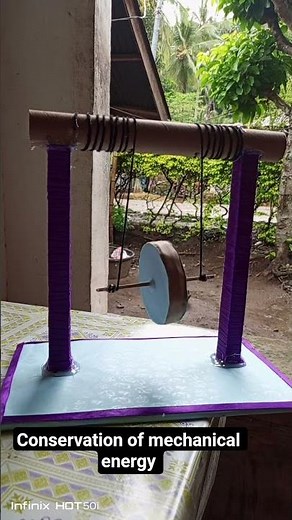 conservation of mechanical energy science 9 project #educational#schoolprojects #mechanicalenergy