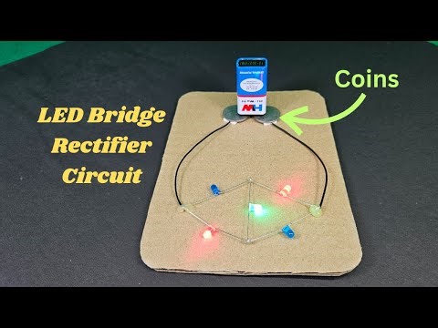 How To Make LED Bridge Rectifier Circuit || LED Science Project || DIY