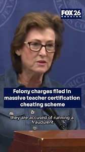 4.5K views · 74 reactions | Harris County District Attorney Kim Ogg announced on Monday that five people were charged in connection with a teacher certification cheating ring. https://www.fox26houston.com/video/1538953?utm_campaign=trueanthem&utm_medium=trueanthem&utm_source=facebook | FOX 26 Houston | Facebook