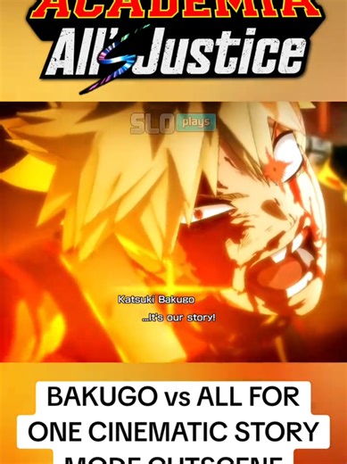 Bakugo VS All For One Cinematic Story Mode Cutscene! - My Hero Academia All's Justice #myheroacademia #mha #bakugo #anime #deku