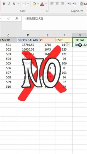 How to Sum Multiple Rows & Columns Instantly in Excel Shortcut #excelshortcuts #viral #exceltutorial