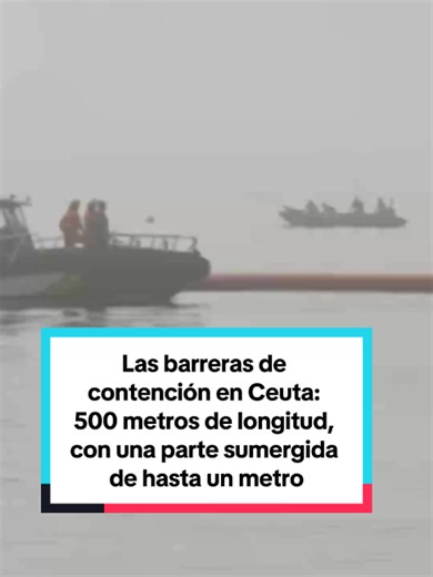 A las 07.50 de este sábado, ha comenzado la instalación de las barreras de contención en el espigón del Tarajal, en la ciudad autónoma de Ceuta, según ha informado el Ministerio del Interior. ⁠ ⁠ El elemento principal es una barrera neumática de 500 metros de longitud, con una altura en superficie de 30 a 70 centímetros y una parte sumergida de hasta un metro de profundidad. Esta estructura se combina con una primera línea de boyas fondeadas proporcionadas por la Armada.⁠ #ceuta #españa #marruec