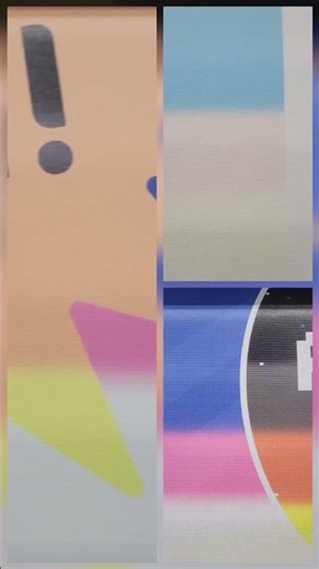 Various colors were laid down simultaneously on the 8-color 5 meter HP XL1500 solvent printer.