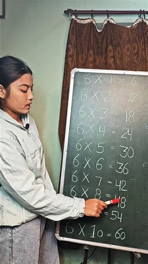 6ki table english me #multiplication #mathematics #mathshorts #kidsvideo #shortvideo #viralvideo