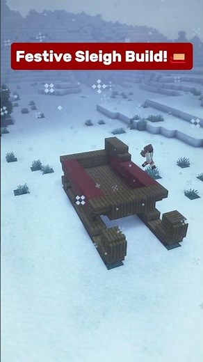 Minecraft Winter Build | Sleigh Tutorial