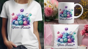 Knitting & Crochet Pastel PNG Digital Design | Instant Download | POD and Sublimation Friendly - Etsy