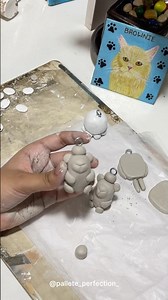 Clay keychain tutorial 🦫❤️ #art #clayart #capybara #creative #gift #diy #keychains #acrylicpainting