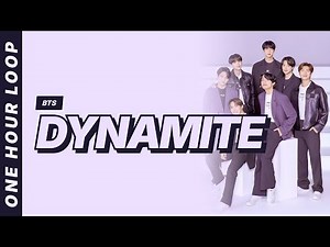 Dynamite - BTS [Lyrics Video] [One hour loop]