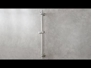 Tecmolog Stainless Steel Shower Sliding Bar with Installation Guide SBH156