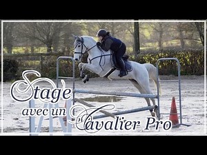 ON PART EN STAGE AVEC UN CAVALIER PRO DE CSO