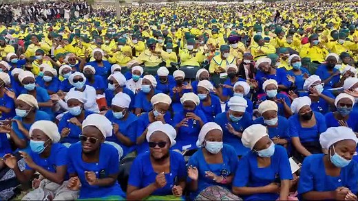 Annual Easter Conference at the St. Engenas Zion Christian Church Headquarters, Moria, Limpopo hosted by His Grace Bishop Dr Engenas Lekganyane. #ANCinChurch