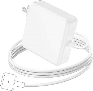 Mac Book Air Charger Replacement, 45W Power T-tip Magnetic DC Connector Adapter for Mac Book Air 11 inch and 13 inch (Between 2012-2017) (White)