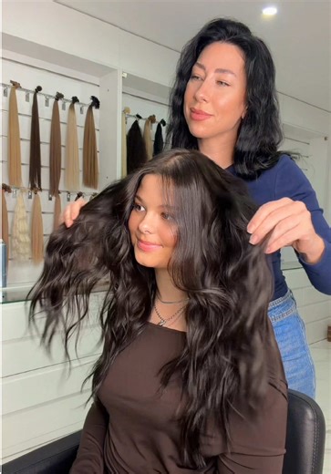 DUNKLER & EXTENSIONS #friseur #haarverlängerung #extensions #fy #vir