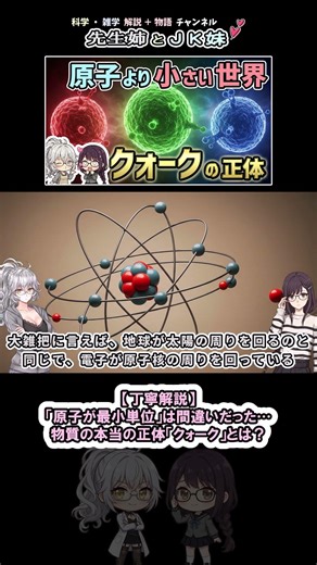 【丁寧解説】「原子が最小単位」は間違いだった…物質の本当の正体「クォーク」とは？