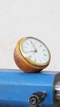 Handcrafted Wooden Clock; A Minimalist Masterpiece by a Woodturner”