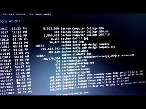 Ms dos Tutorial-Microscoft disk operating system commands part 1| Sachem kenya