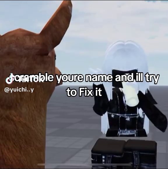 Scramble Your Name and I'll Fix It in Roblox!