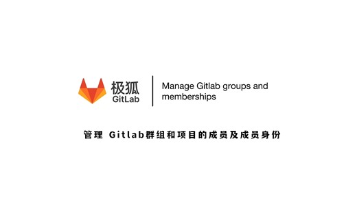 管理GitLab群组和项目的成员及成员身份