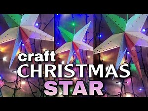 How to make Christmas Star | paper Xmas star