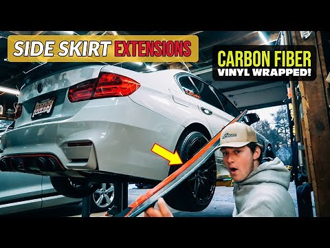 How to Install Side Skirt Extensions // BMW F30!